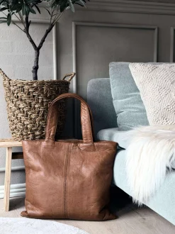 VIAMAJA Skuldertasker|Shoppere<Shopper ink pung MILLE – COGNAC