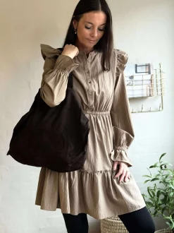 VIAMAJA Læder Tasker|Shoppere<Shopper Julia Ruskind - Dark coffee