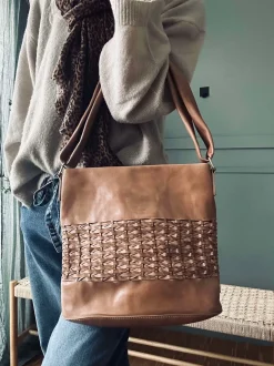 VIAMAJA Skuldertasker|Shoppere<Shopper Lux Handmade - Camel