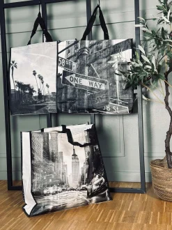 VIAMAJA Shoppere<Shopper m. motiv - grå mix
