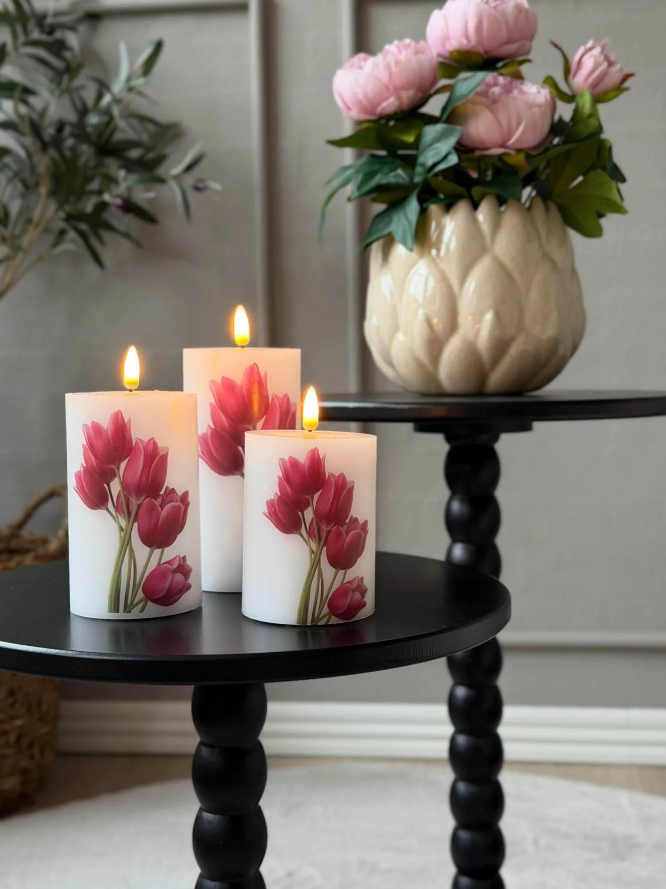 VIAMAJA Borde<Sidebord - Sort 35xH40 cm