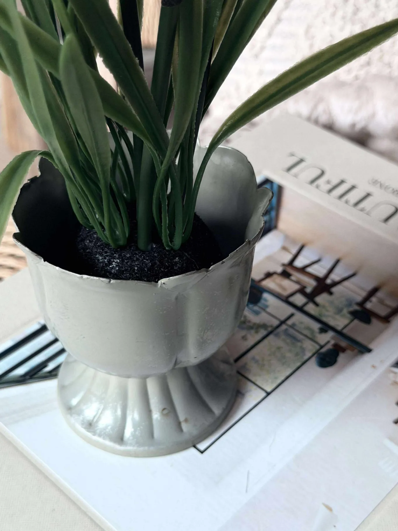 VIAMAJA Urtepotter|Restparti<Skjuler zink 9,5cm