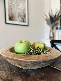 VIAMAJA Fad / Bakker|Skåle Og Tallerkener<Skål af teakrod – Medium