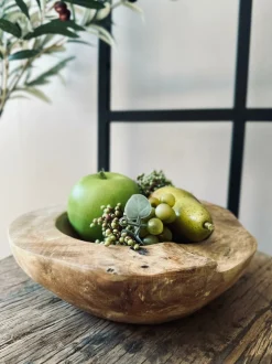 VIAMAJA Fad / Bakker|Skåle Og Tallerkener<Skål af teakrod – Small