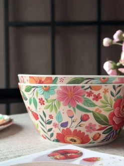 VIAMAJA Skåle Og Tallerkener|Camping Og Picnic<Skål flower melamin