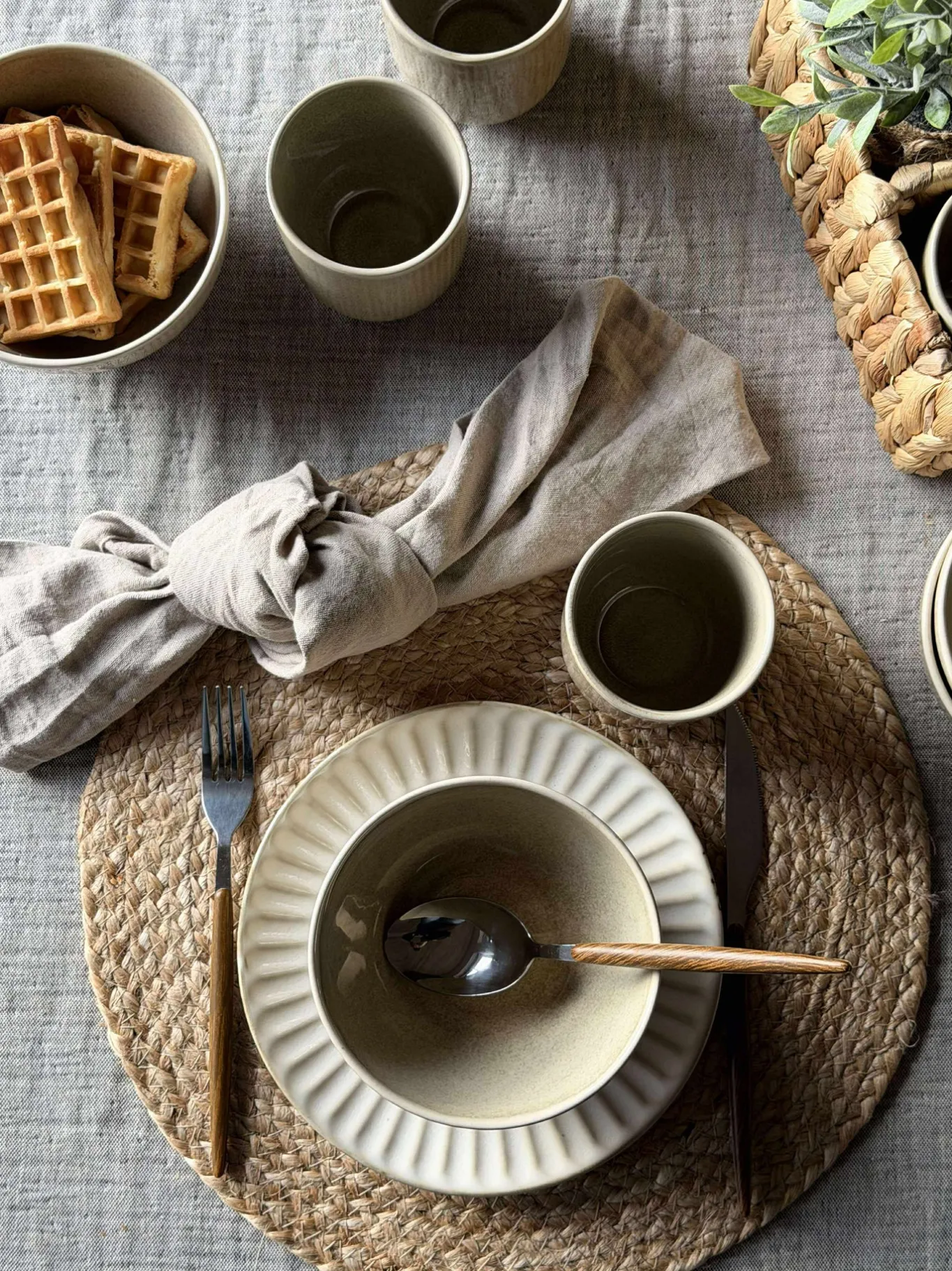 VIAMAJA Porcelæn Og Stentøj|Skåle Og Tallerkener<Skål Lydia keramik - Sæt med 4 stk Beige