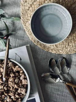 VIAMAJA Porcelæn Og Stentøj|Skåle Og Tallerkener<Skål VIGA strib stentøj - Blå