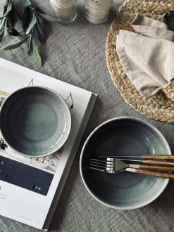 VIAMAJA Porcelæn Og Stentøj|Skåle Og Tallerkener<Skål VIGA strib stentøj - Blå