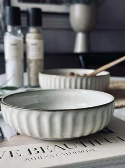 VIAMAJA Porcelæn Og Stentøj|Skåle Og Tallerkener<Skål VIGA strib stentøj - Sand flere størrelser