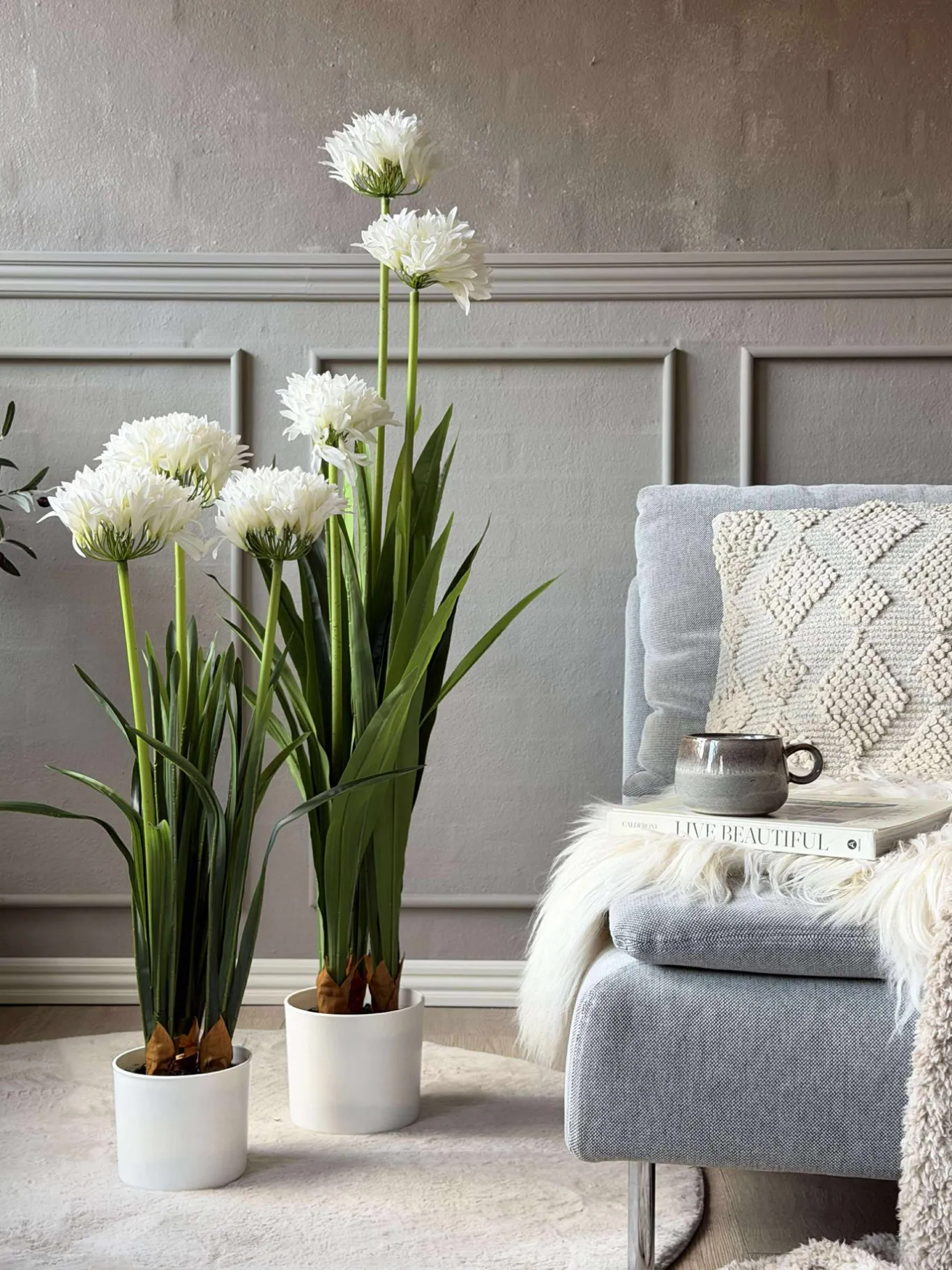 VIAMAJA Blomster<Skærmlilje 120cm - flere farver