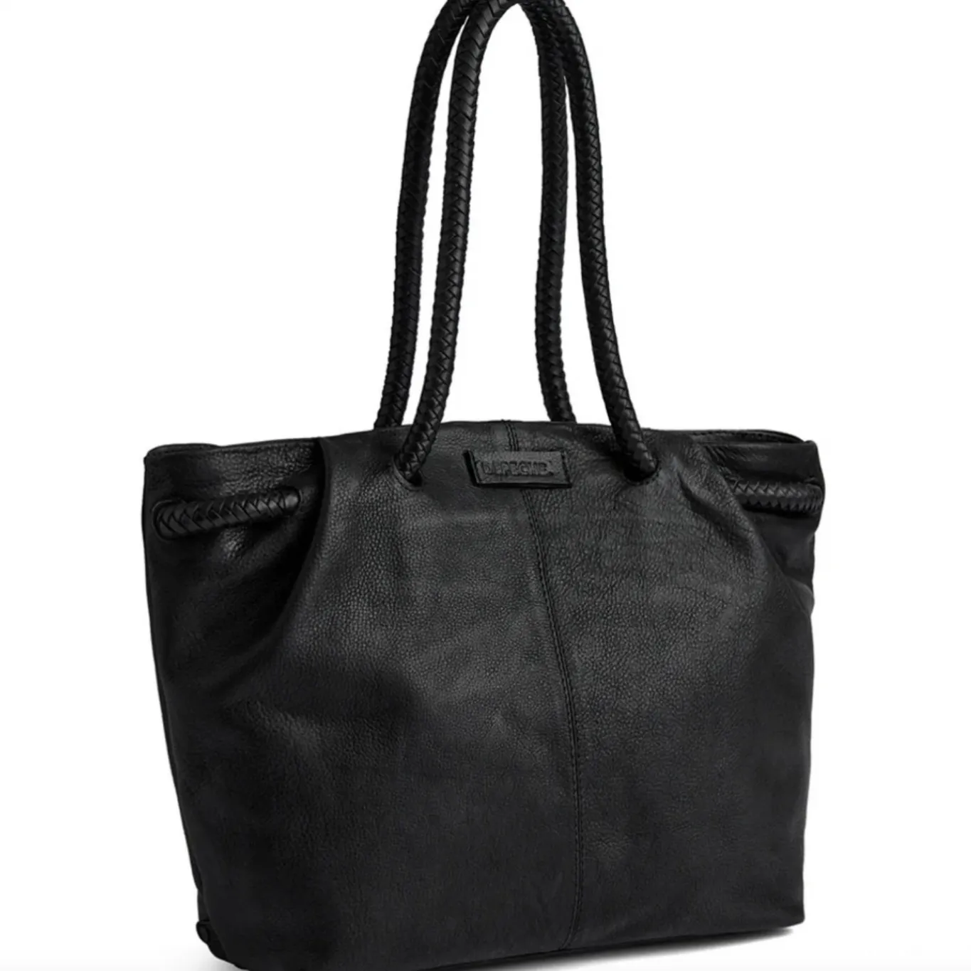 VIAMAJA Skuldertasker|Shoppere<Skuldertaske med smuk fletrem - Black