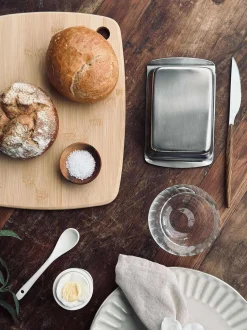 VIAMAJA Rustfrit Stål<Smørboks med låg - Rustfrit stål