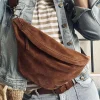 VIAMAJA Bæltetasker|Læder Tasker<Smuk ruskindsbumbag - Cognac