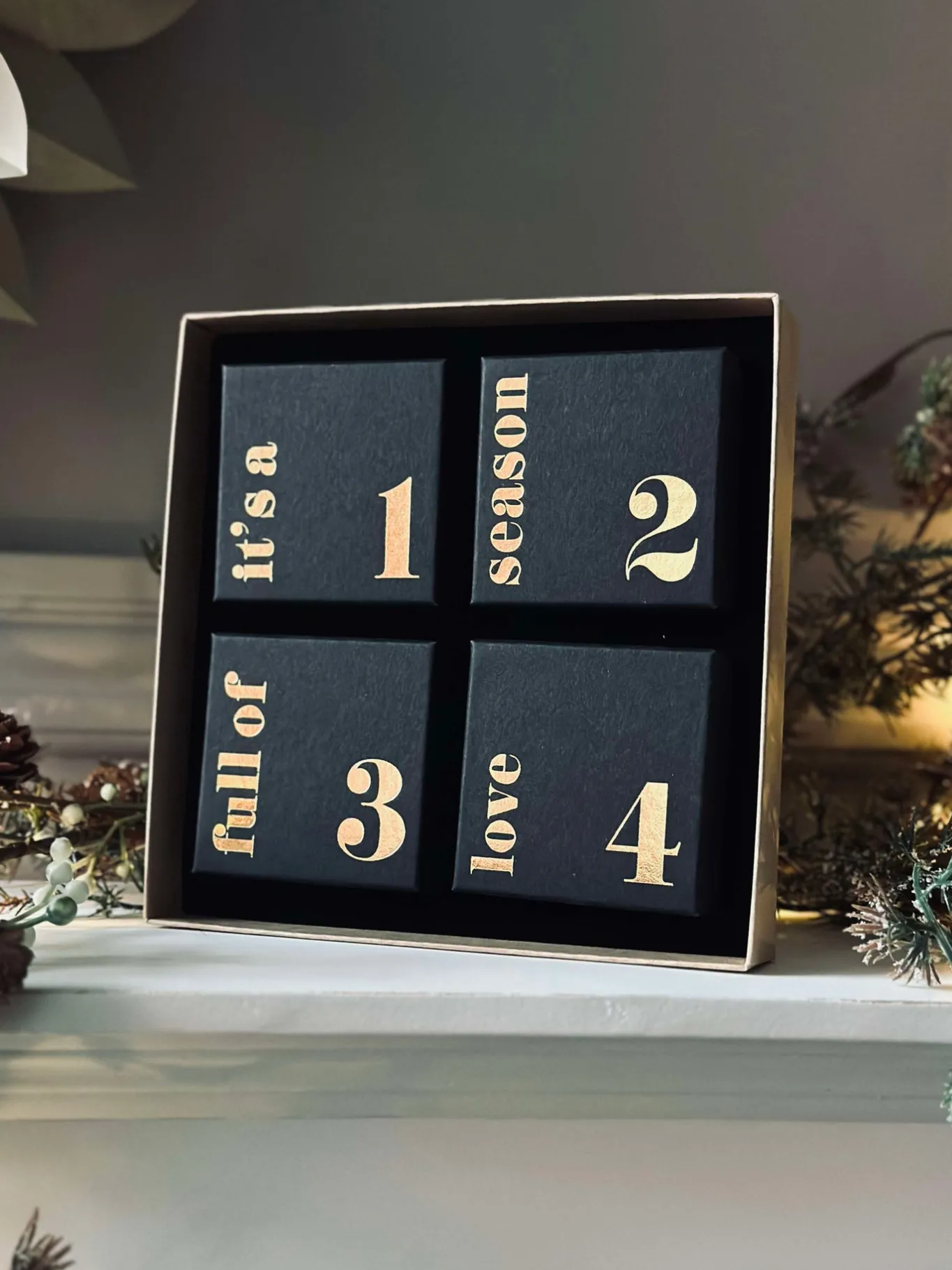 VIAMAJA Gavesæt|Gavesæt<Smykke Adventskalender - Sølvbelagt