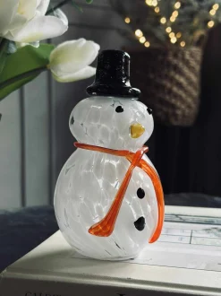 VIAMAJA Lysestager|Led Jul<Snemand med led lys