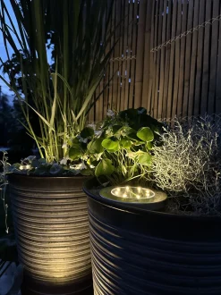 VIAMAJA Lys Og Led|Udendørs Led<Solcelle spots MINI – Sæt med 4 stk