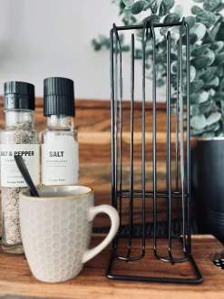 VIAMAJA Kaffe Og Te Tilbehør|Køkken Opbevaring<Stativ til kaffekapsler - Sort metal