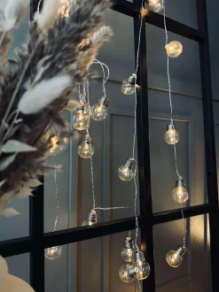 VIAMAJA Lys Og Led|Udendørs Led<Stor Lyskæde med 50 LED pære og farveskift - Godkendt til inde og ude