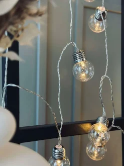 VIAMAJA Lys Og Led|Udendørs Led<Stor Lyskæde med 50 LED pære og farveskift - Godkendt til inde og ude