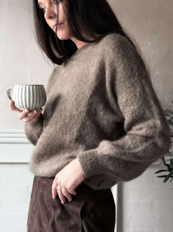 VIAMAJA Strik<Strik LUX Mohair - Taupe
