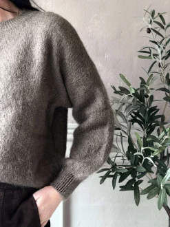 VIAMAJA Strik<Strik LUX Mohair - Taupe