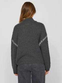 VIAMAJA Strik<Strik Pullover Grey