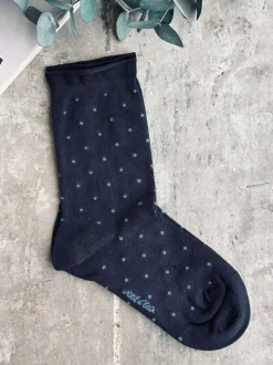 VIAMAJA Strømper Og Strømpebukser<Strømper Bambus - Navy Dot