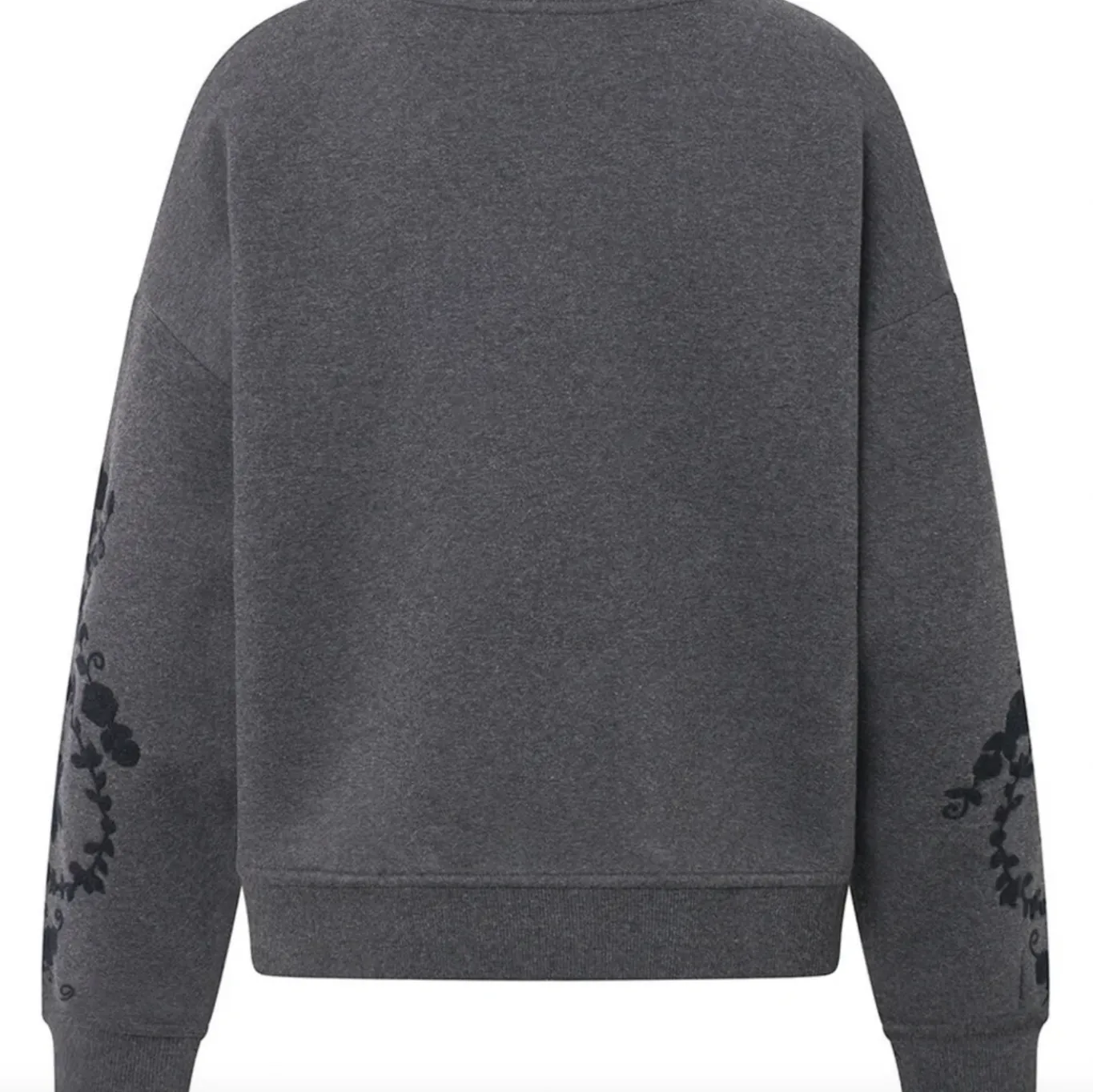 VIAMAJA Bluser<Sweatshirt med broderi - Grey oversize