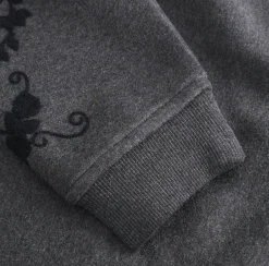 VIAMAJA Bluser<Sweatshirt med broderi - Grey oversize