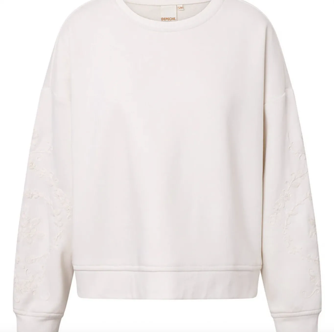 VIAMAJA Bluser<Sweatshirt med broderi - White oversize