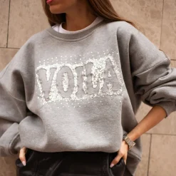 VIAMAJA Skjorter<Sweatshirt Oversize - Grey Melange