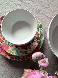 VIAMAJA Skåle Og Tallerkener|Camping Og Picnic<Tallerken flower melamin