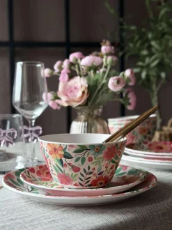 VIAMAJA Skåle Og Tallerkener|Camping Og Picnic<Tallerken flower melamin
