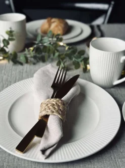 VIAMAJA Porcelæn Og Stentøj|Skåle Og Tallerkener<Tallerken Riflet