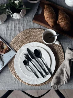 VIAMAJA Porcelæn Og Stentøj|Skåle Og Tallerkener<Tallerken Riflet