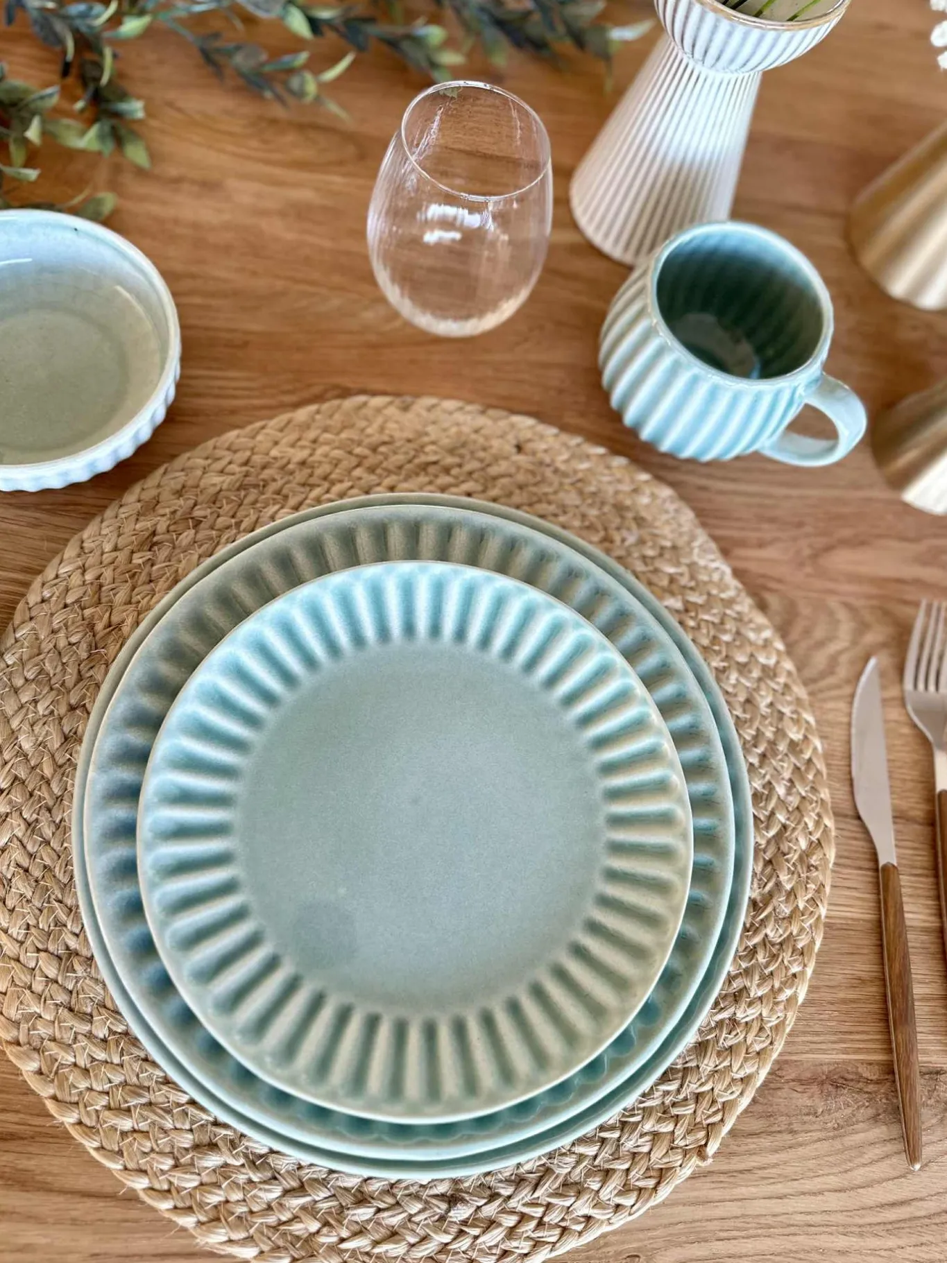 VIAMAJA Porcelæn Og Stentøj|Skåle Og Tallerkener<Tallerken VIGA Mint - Flere størrelser