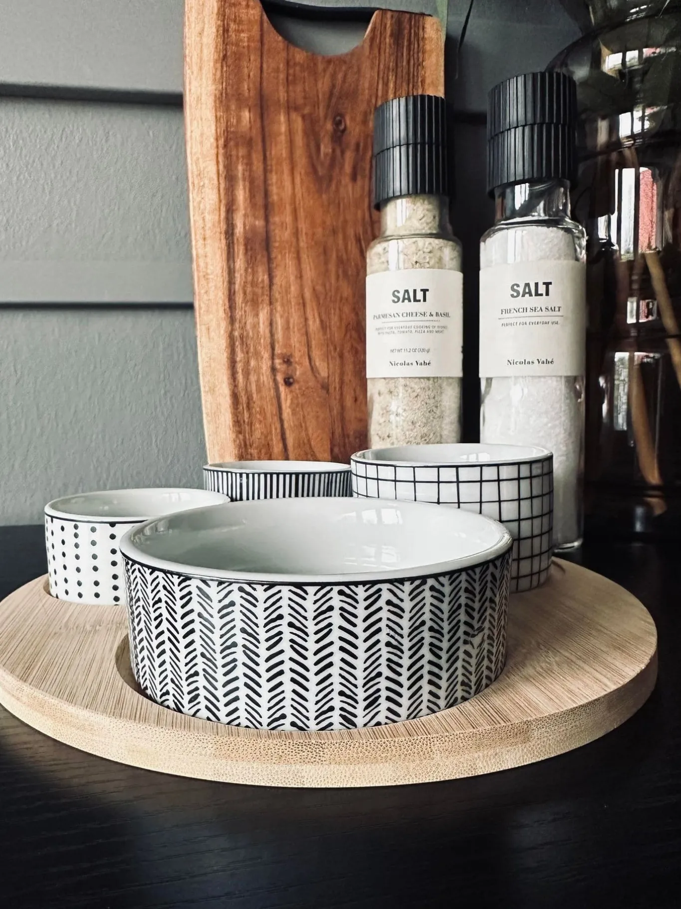 VIAMAJA Porcelæn Og Stentøj|Skåle Og Tallerkener<Tapas bakke - Rund - m. 4 skåle