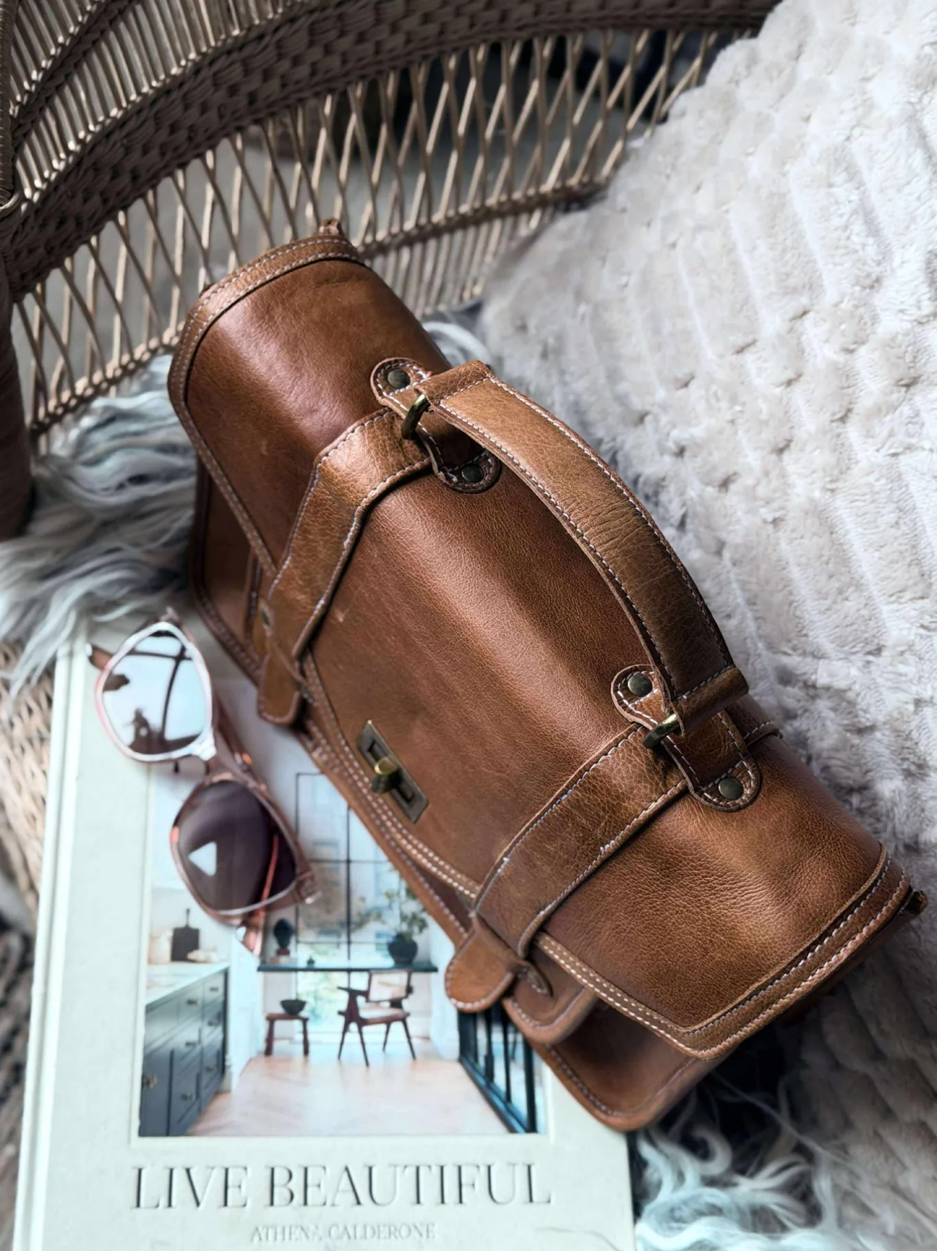 VIAMAJA Computertasker|Cross Body<Taske Hallie – Cognac