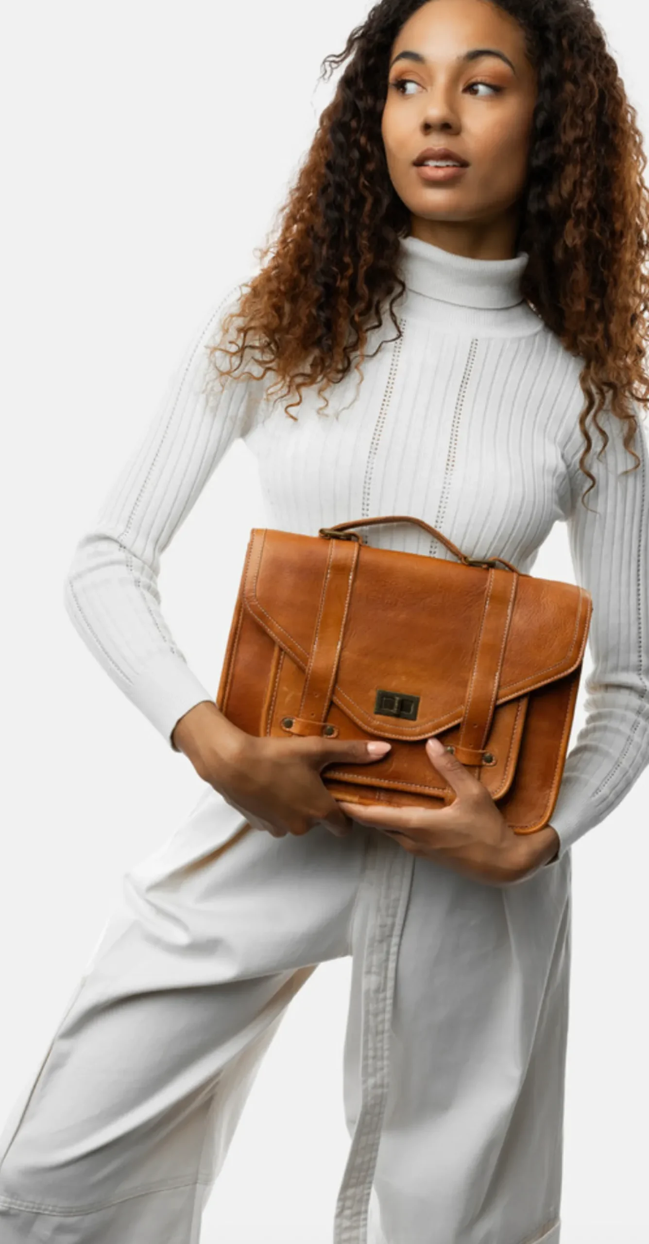 VIAMAJA Computertasker|Cross Body<Taske Hallie – Cognac