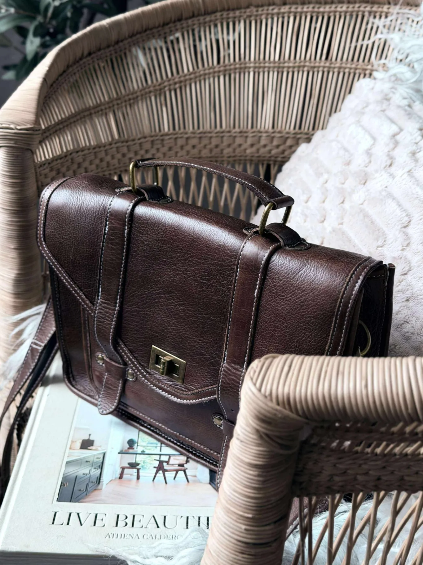 VIAMAJA Computertasker|Cross Body<Taske Hallie – Wood