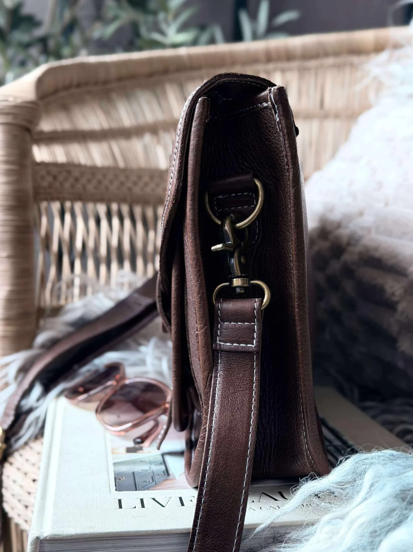 VIAMAJA Computertasker|Cross Body<Taske Hallie – Wood