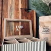 VIAMAJA Kaffe Og Te Tilbehør<Tebox med skrift – Nordic wood