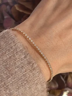 VIAMAJA Armbånd<Tennisarmbånd Palma med zirkoner - guldbelagt