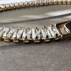 VIAMAJA Armbånd<Tennisarmbånd Thelma med zirkoner - guldbelagt
