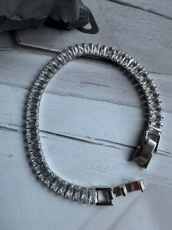 VIAMAJA Armbånd<Tennisarmbånd Thelma med zirkoner - rhodium belagt