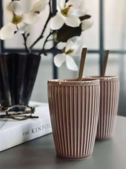 VIAMAJA Krus, Kopper Og Glas|Porcelæn Og Stentøj<Termokrus Plissé- Sæt med 2 stk - Woodrose