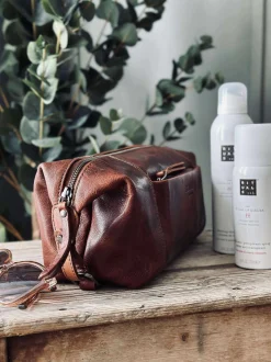 VIAMAJA Toilettasker<Toilettaske - Raw deluxe, Italien cognac