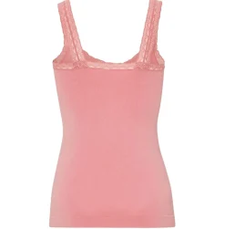 VIAMAJA Toppe|Toppe<Top med blonde Økotex dusty coral – Bambus