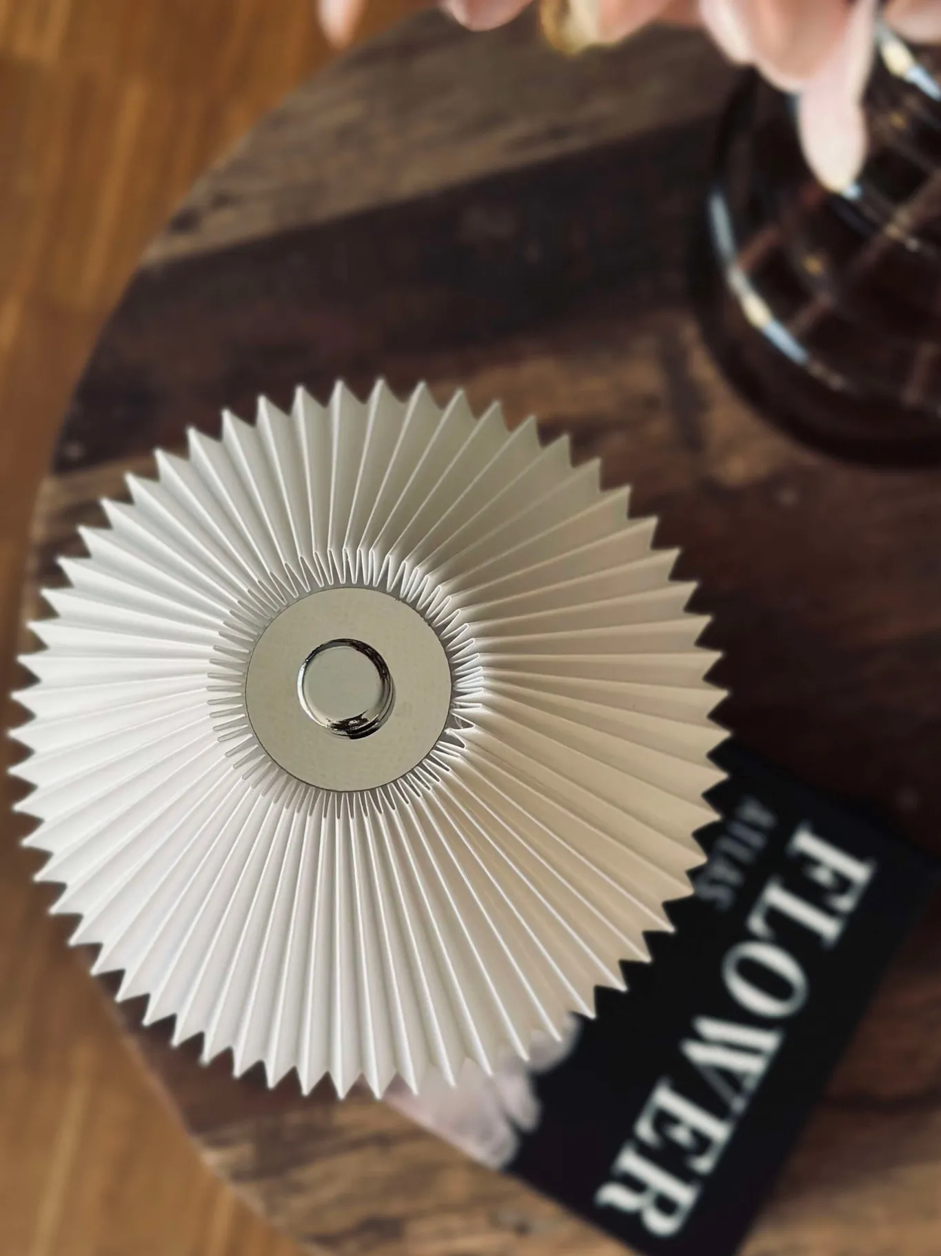 VIAMAJA Div. Kontor|Led Lamper<Touch Bordlampe Plissé Hvid