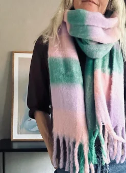 VIAMAJA Tørklæder<Tørklæde Ninna - Rosa / green